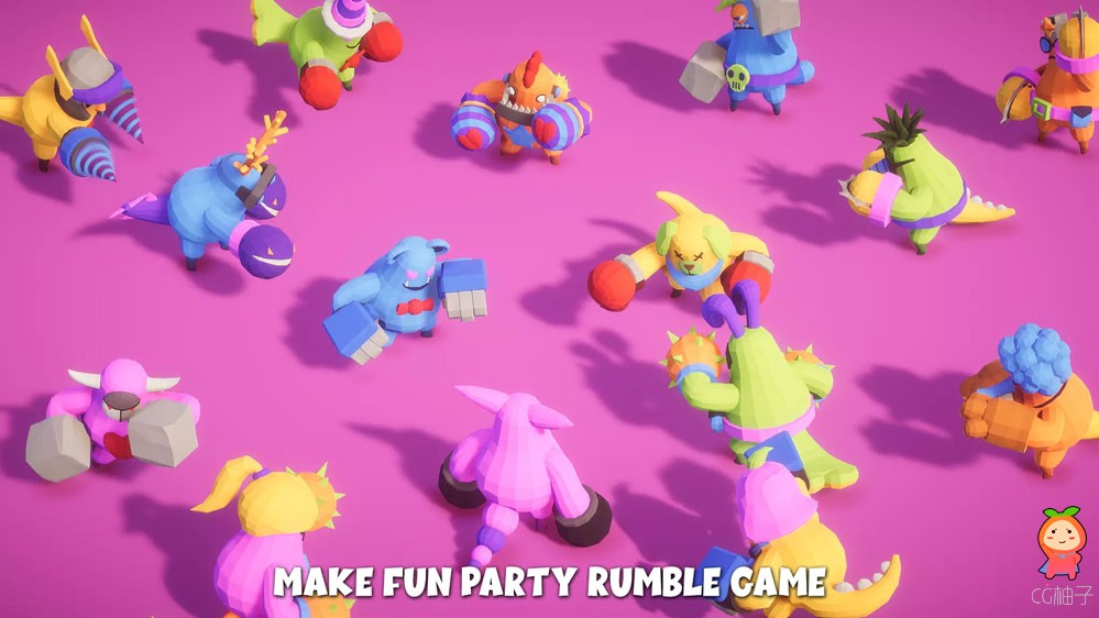 Party Monster Rumble Polyart