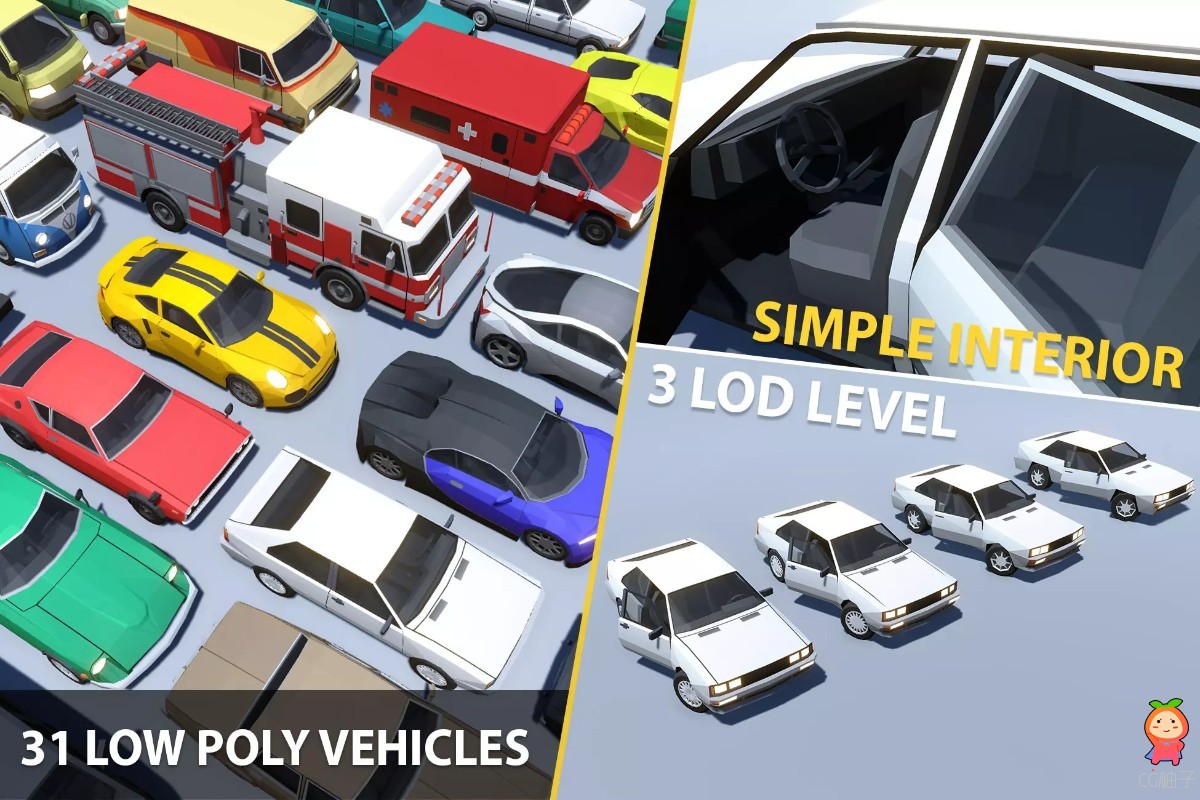 Stylized Vehicles Pack - Low Poly 1.67